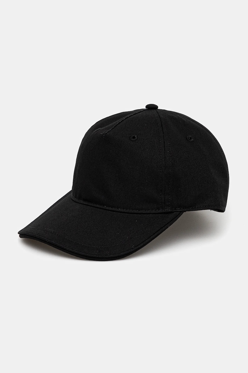 MICHAEL Michael Kors șapcă de baseball din bumbac femei, culoarea negru, neted, 540217 MICHAEL Michael Kors șapcă de baseball din bumbac femei, culoarea negru, neted, 540217