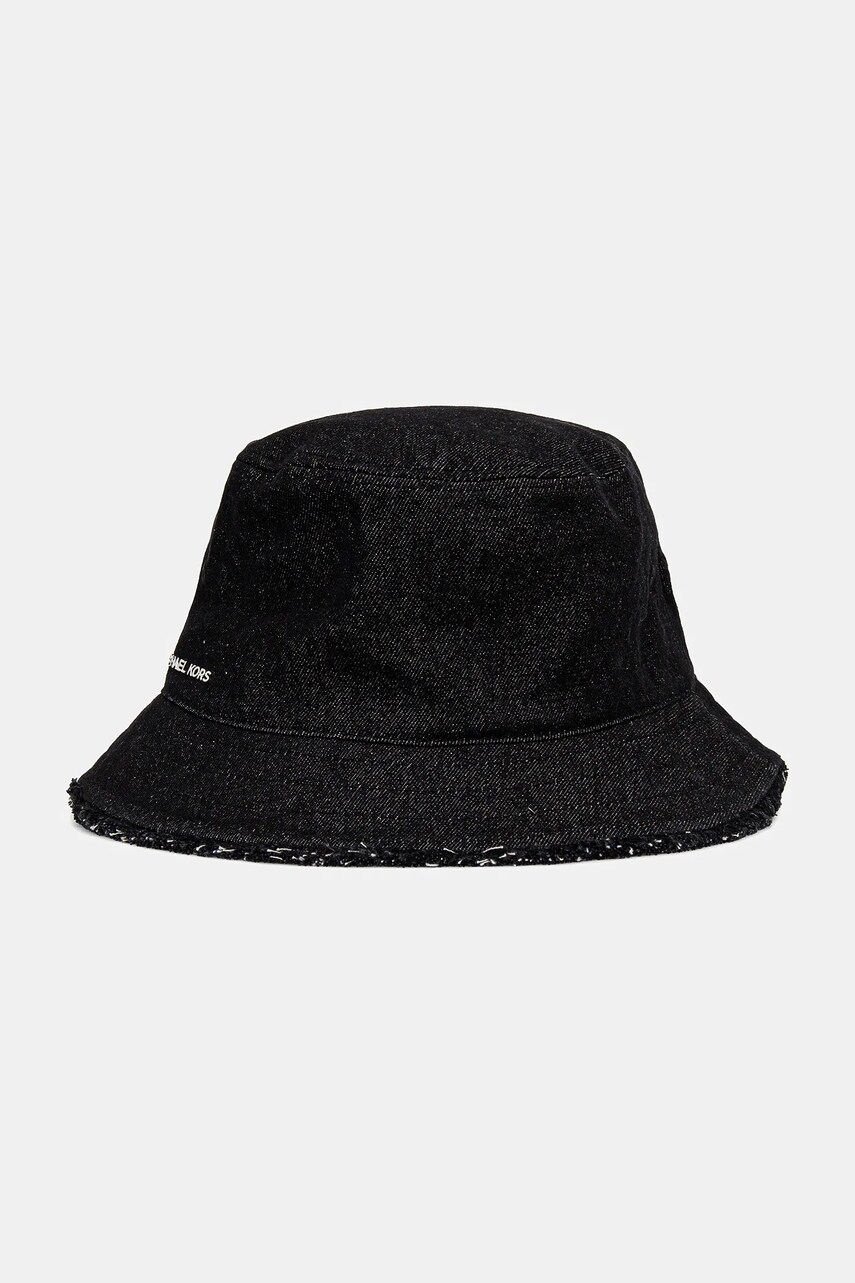 Levně Džínový klobouk MICHAEL Michael Kors černá barva, 538964