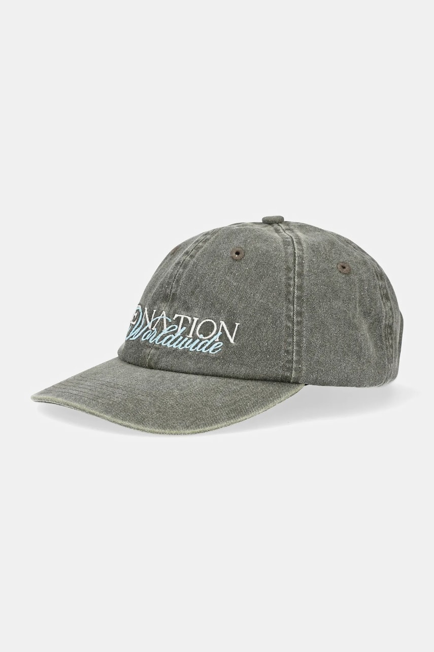 P.E Nation sapca de baseball din bumbac New Heritage culoarea verde, cu imprimeu, 252A113