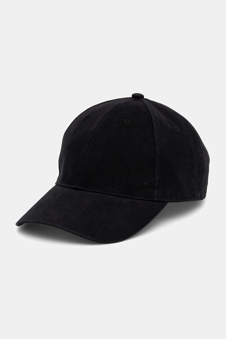 Filippa K sapca de baseball din bumbac culoarea negru, neted, 31419.FK