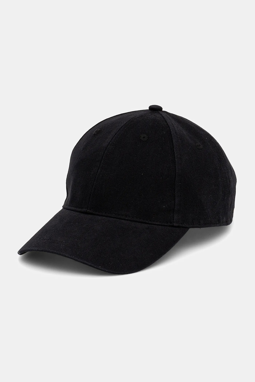 Filippa K șapcă de baseball din bumbac culoarea negru, neted, 31419.FK