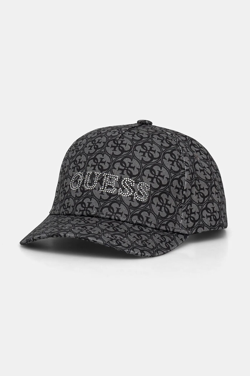 Levně Dětská bavlněná kšiltovka Guess šedá barva, J5RZ38 WO080