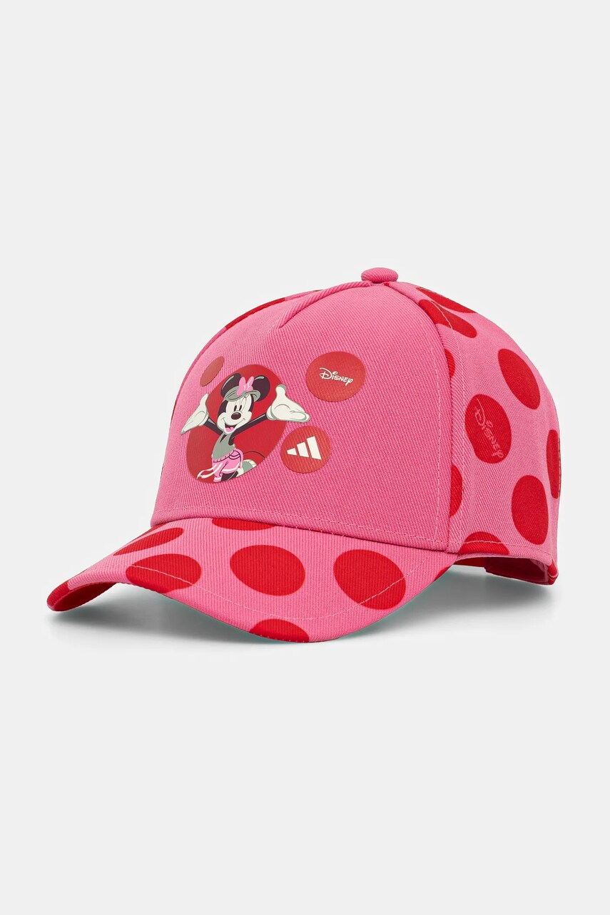 adidas Performance șapcă de baseball pentru copii culoarea roz, cu imprimeu, JH3418