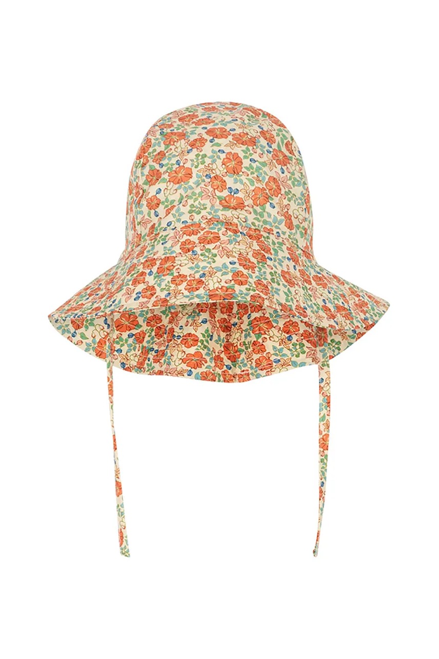 Детская хлопковая шляпа Konges Sløjd VERBENA SUN HAT GOTS цвет оранжевый хлопковая KS102300