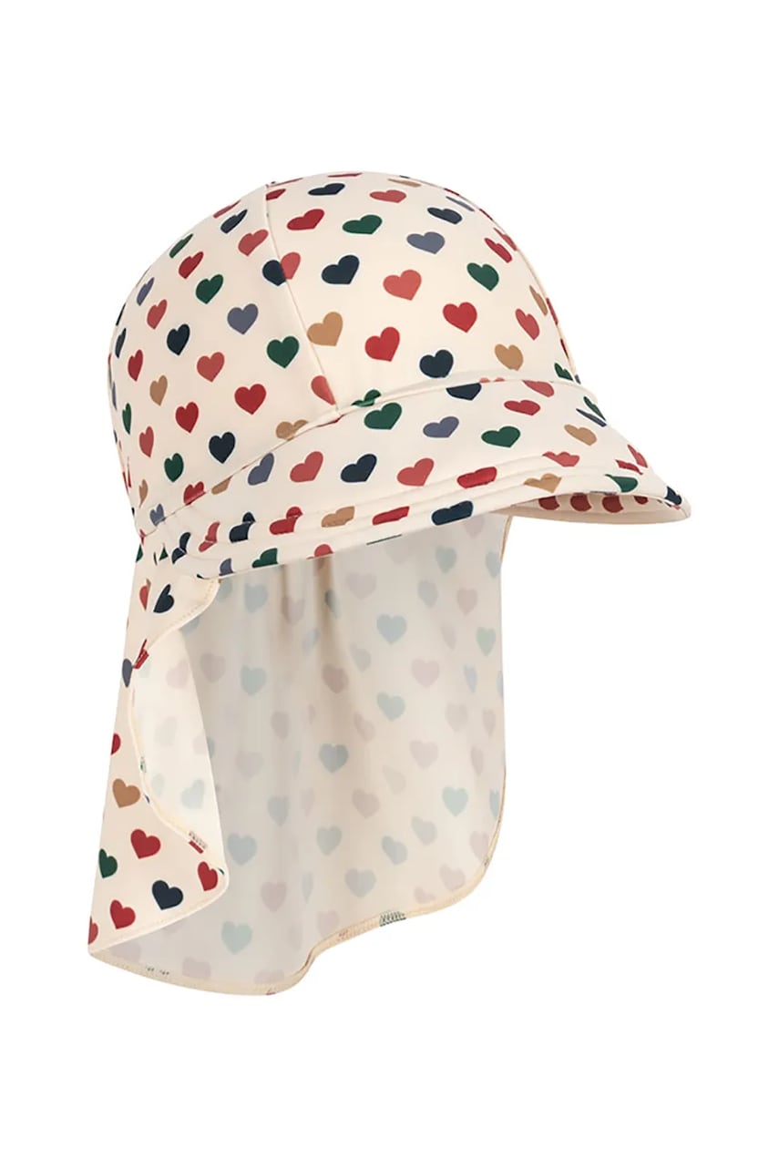 Konges Sløjd șapcă de baseball pentru copii MANUCA FRILL SUN HAT GRS culoarea bej, modelator, KS102512 Konges Sløjd șapcă de baseball pentru copii MANUCA FRILL SUN HAT GRS culoarea bej, modelator, KS102512