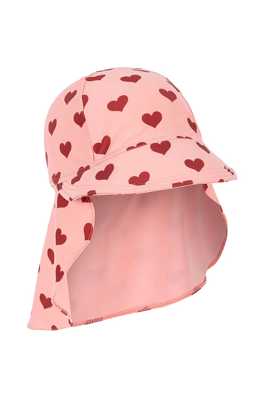 Konges Sløjd șapcă de baseball pentru copii MANUCA FRILL SUN HAT GRS culoarea roz, cu imprimeu, KS103286 Konges Sløjd șapcă de baseball pentru copii MANUCA FRILL SUN HAT GRS culoarea roz, cu imprimeu, KS103286