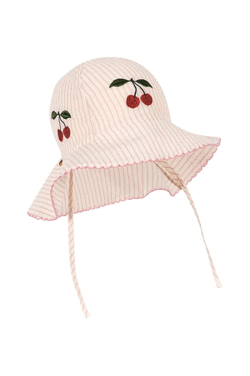 Konges Sløjd pălărie copii ELLIE SUN HAT GOTS culoarea roz, bumbac, KS103384 Konges Sløjd pălărie copii ELLIE SUN HAT GOTS culoarea roz, bumbac, KS103384