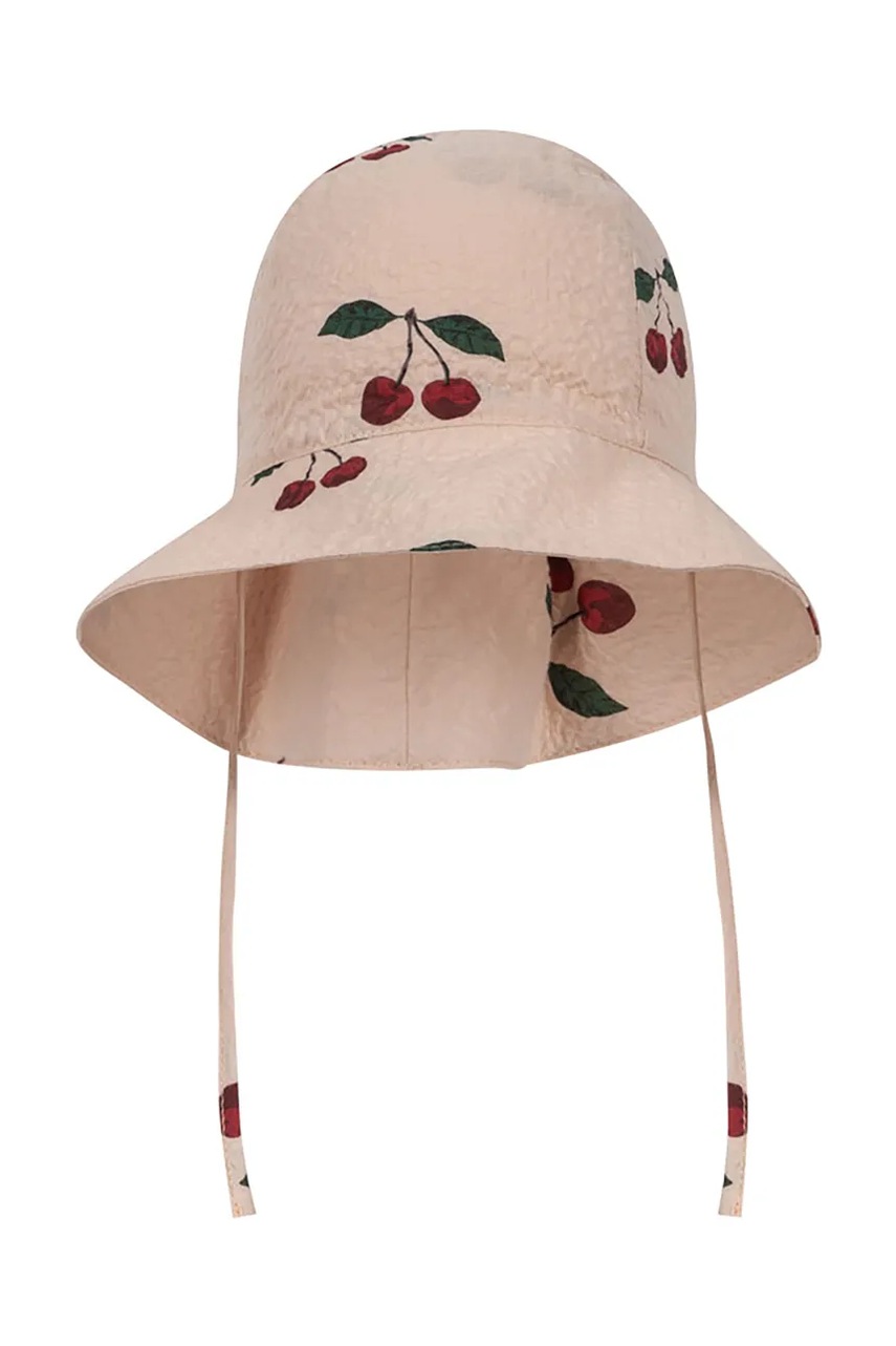 Капелюх Konges Sløjd ELIN SUN HAT GOTS колір рожевий з бавовни KS103077