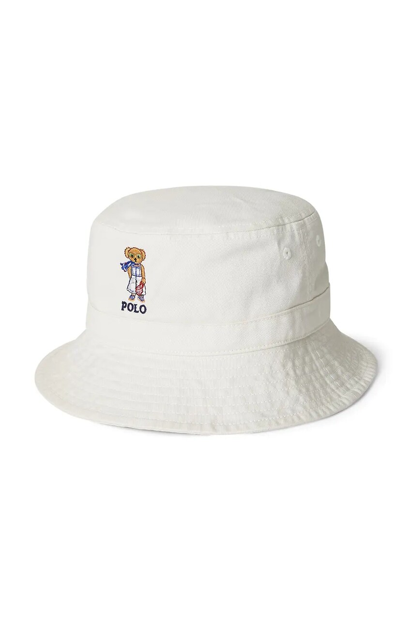 Levně Klobouk Polo Ralph Lauren bílá barva, 313935716001