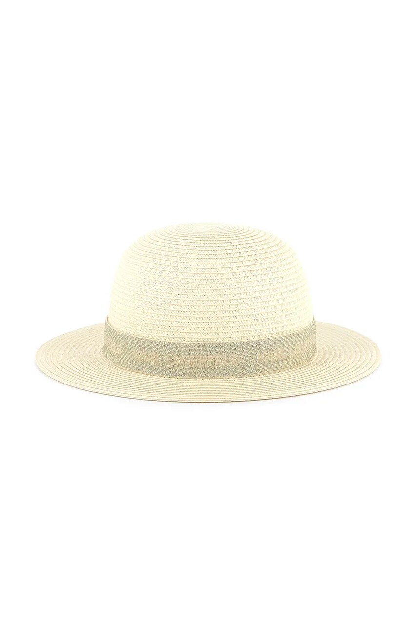 Levně Dětský klobouk Karl Lagerfeld béžová barva, Z30391