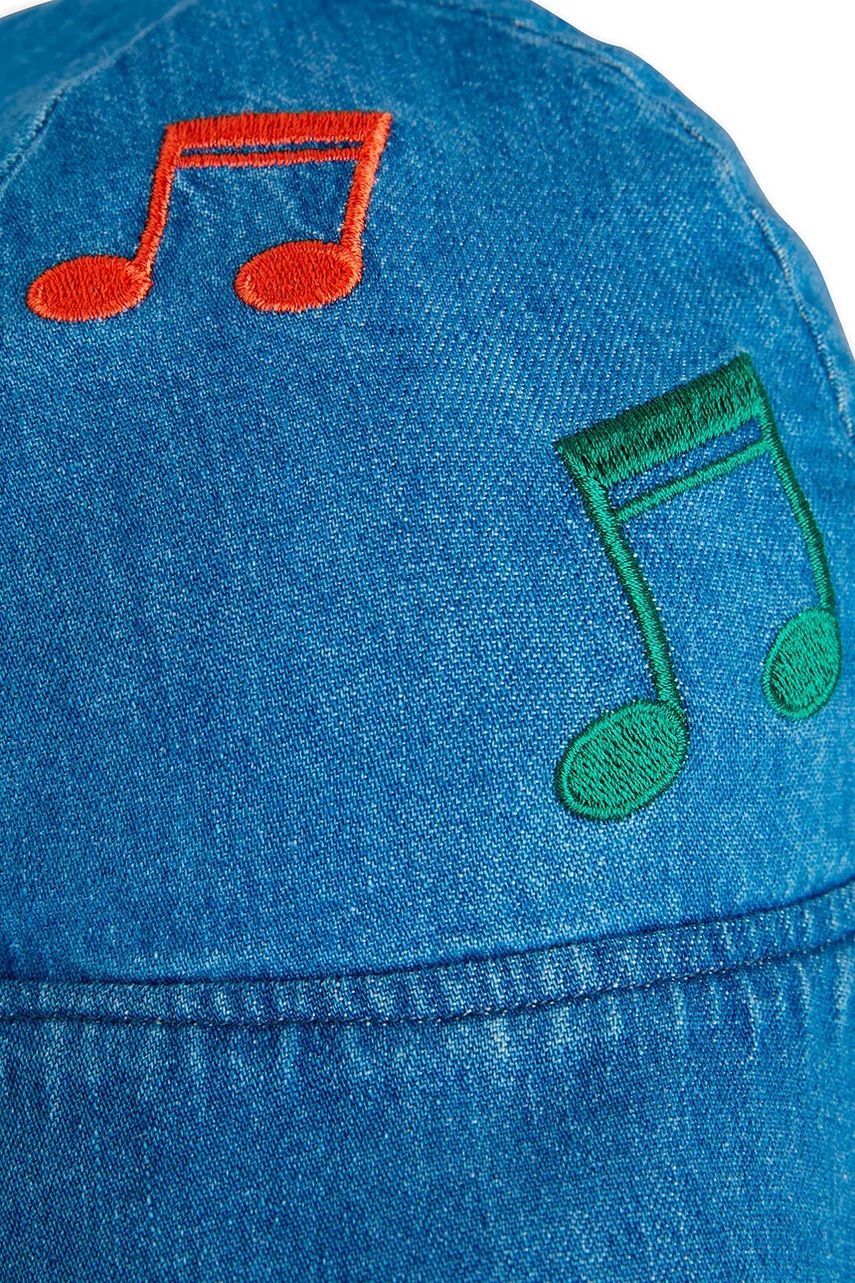 Παιδικό βαμβακερό καπέλο Mini Rodini Note φωτογραφία