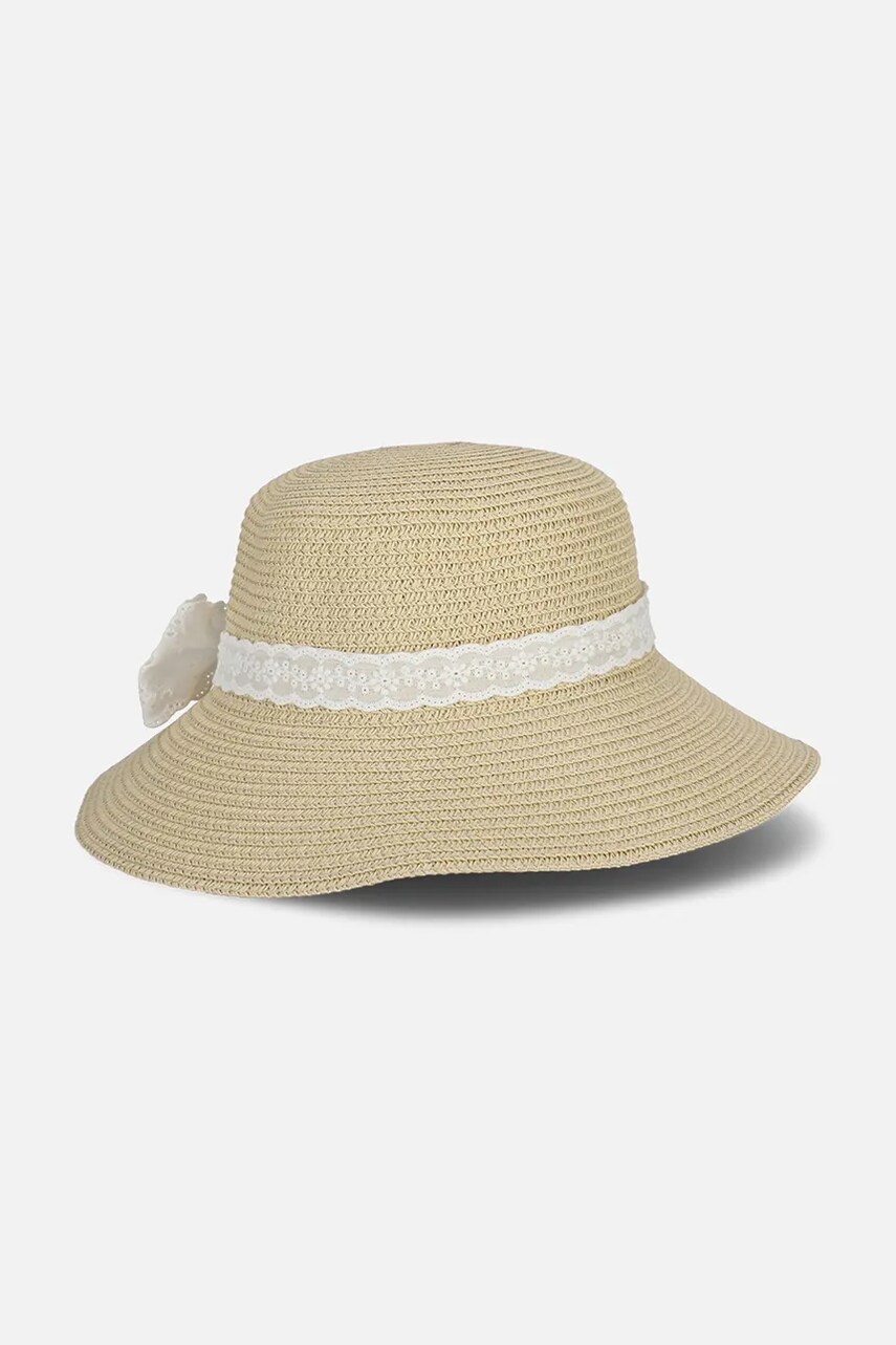 Coccodrillo pălărie culoarea bej, bumbac, ACCESSORIES