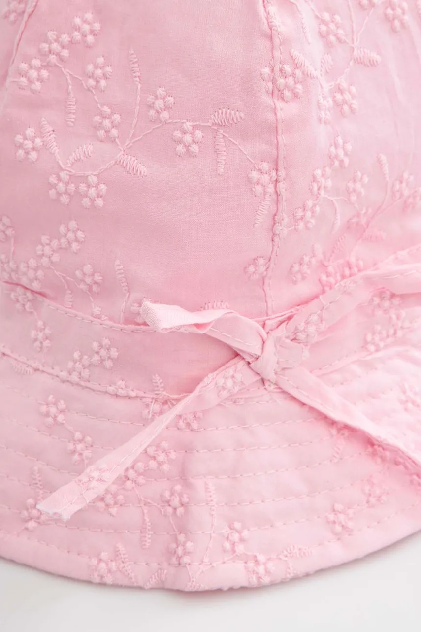 Детская хлопковая шляпа Coccodrillo цвет розовый хлопковая ACCESSORIES SUMMER GIRL