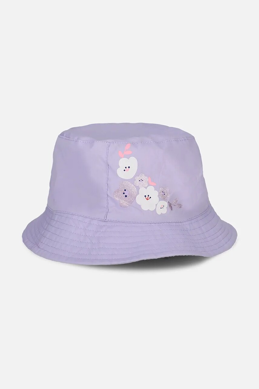 Coccodrillo pălărie din bumbac pentru copii culoarea violet, bumbac, ACCESSORIES SUMMER GIRL