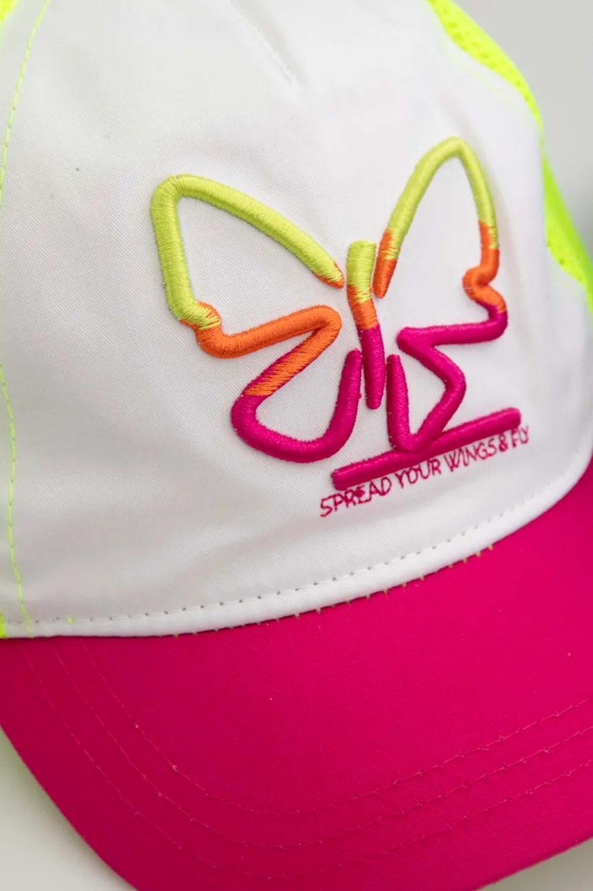 Детская кепка Coccodrillo цвет розовый узор ACCESSORIES SUMMER GIRL