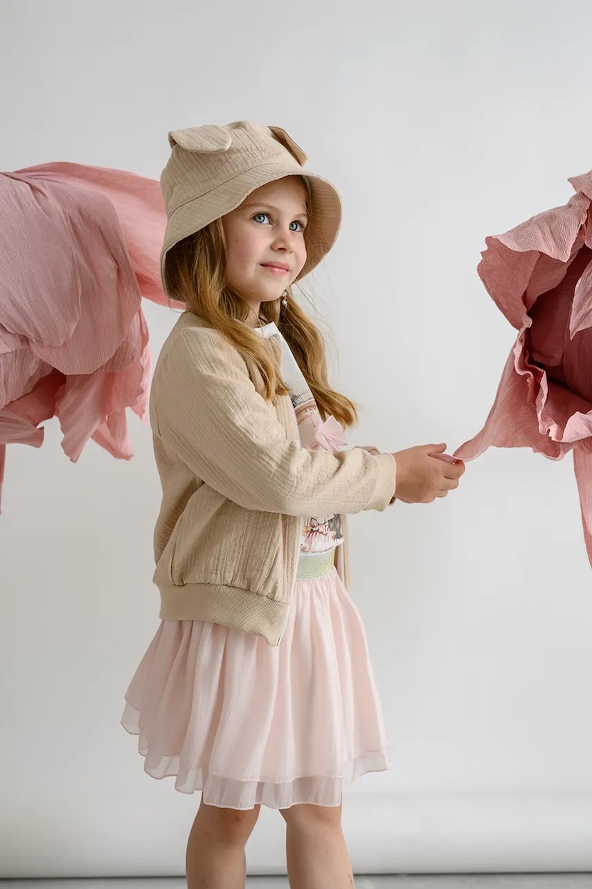 Jamiks palarie copii COSTA culoarea bej, JLH132