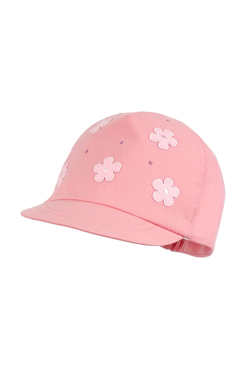 Детская хлопковая кепка Jamiks DORADA цвет розовый JLH109 Детская хлопковая кепка Jamiks DORADA цвет розовый JLH109