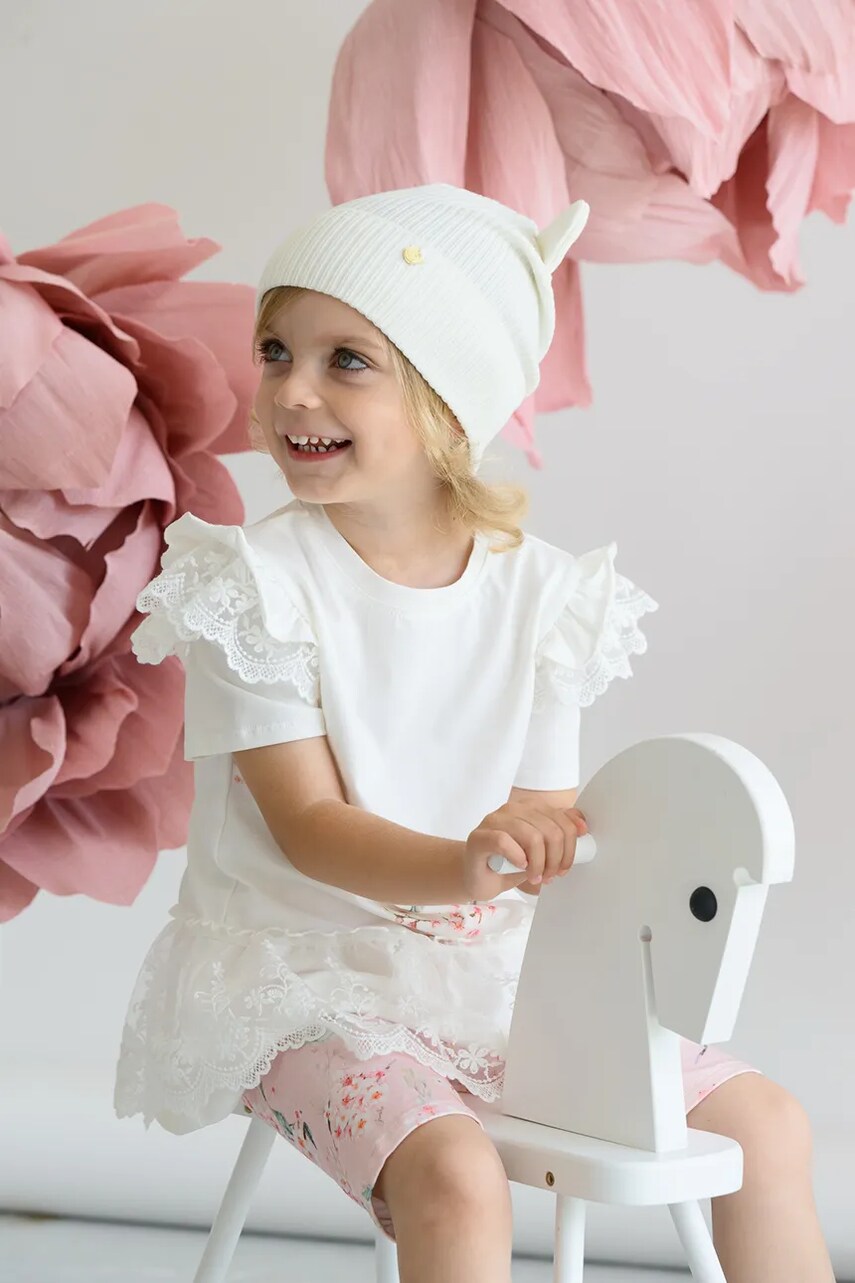 Jamiks caciula copii ELOISE culoarea bej, JWH034