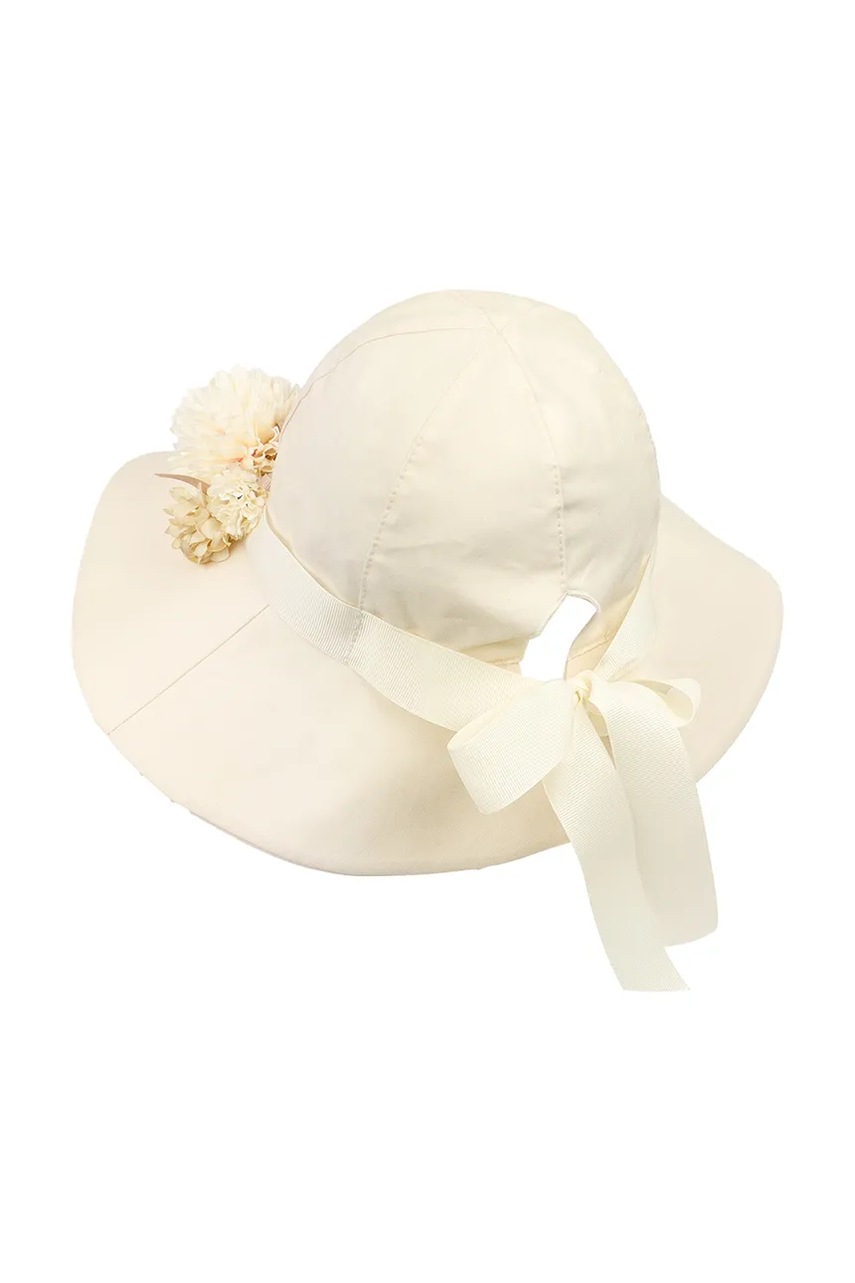 Детская хлопковая шляпа Jamiks MAJKA цвет бежевый хлопковая JLH086