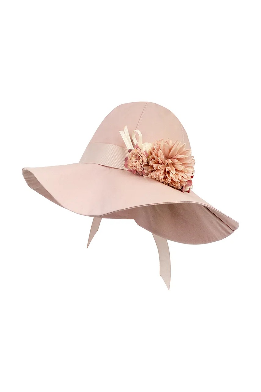 Детская хлопковая шляпа Jamiks MAJKA цвет розовый хлопковая JLH086