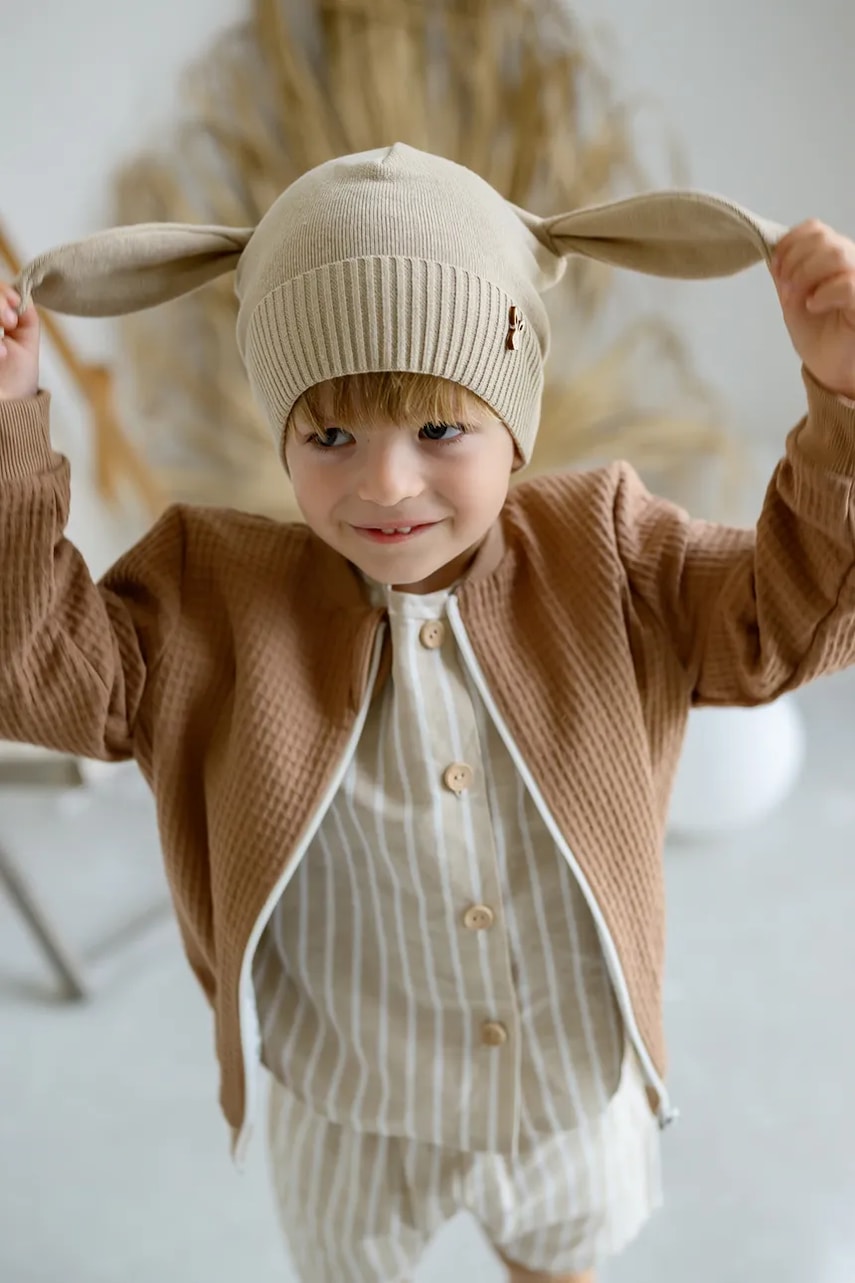 Dětská bavlněná čepice Jamiks NORI (obrázek 4)