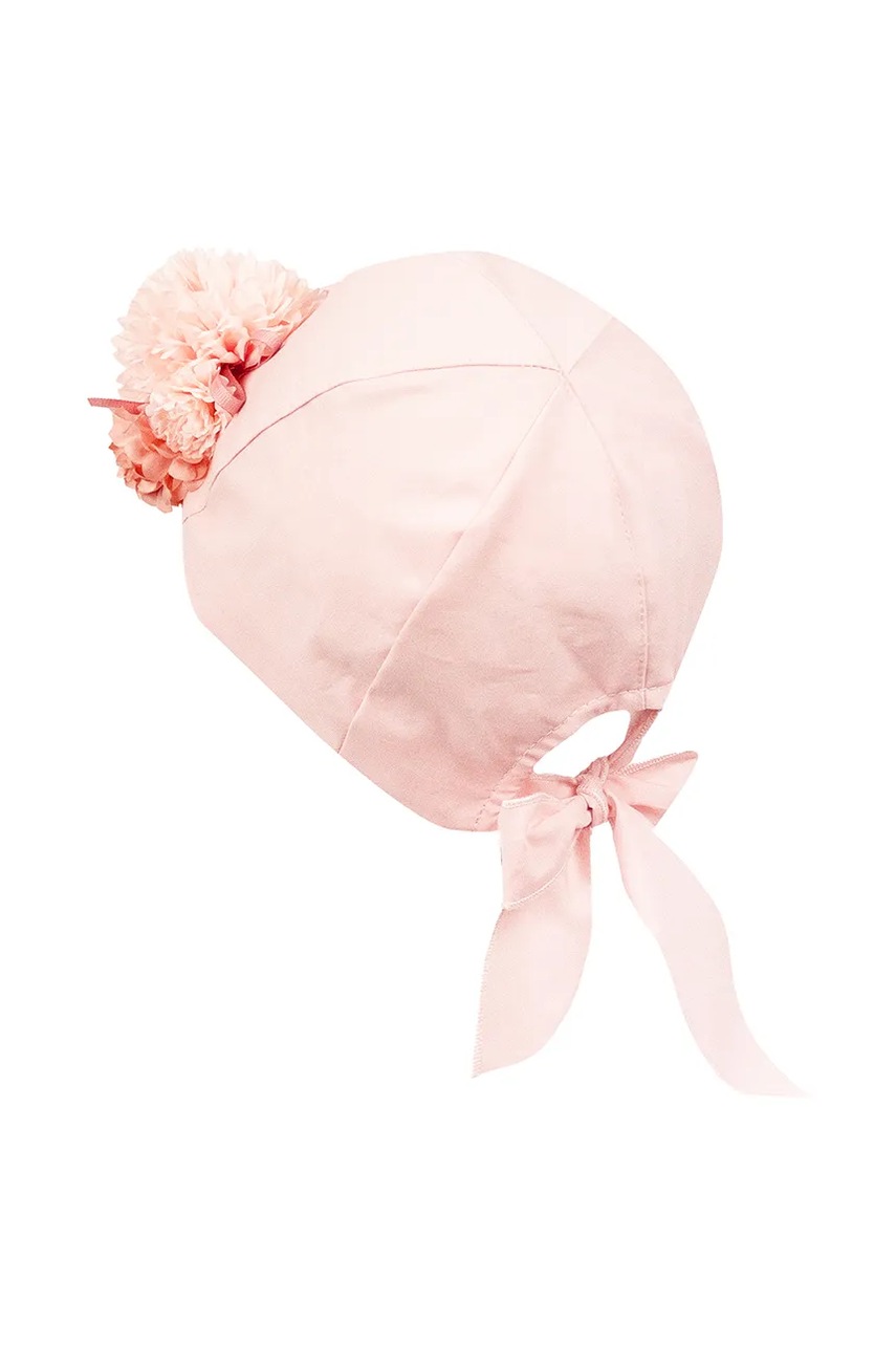 Дитяча бавовняна кепка Jamiks PASSION колір рожевий з аплікацією JLH088