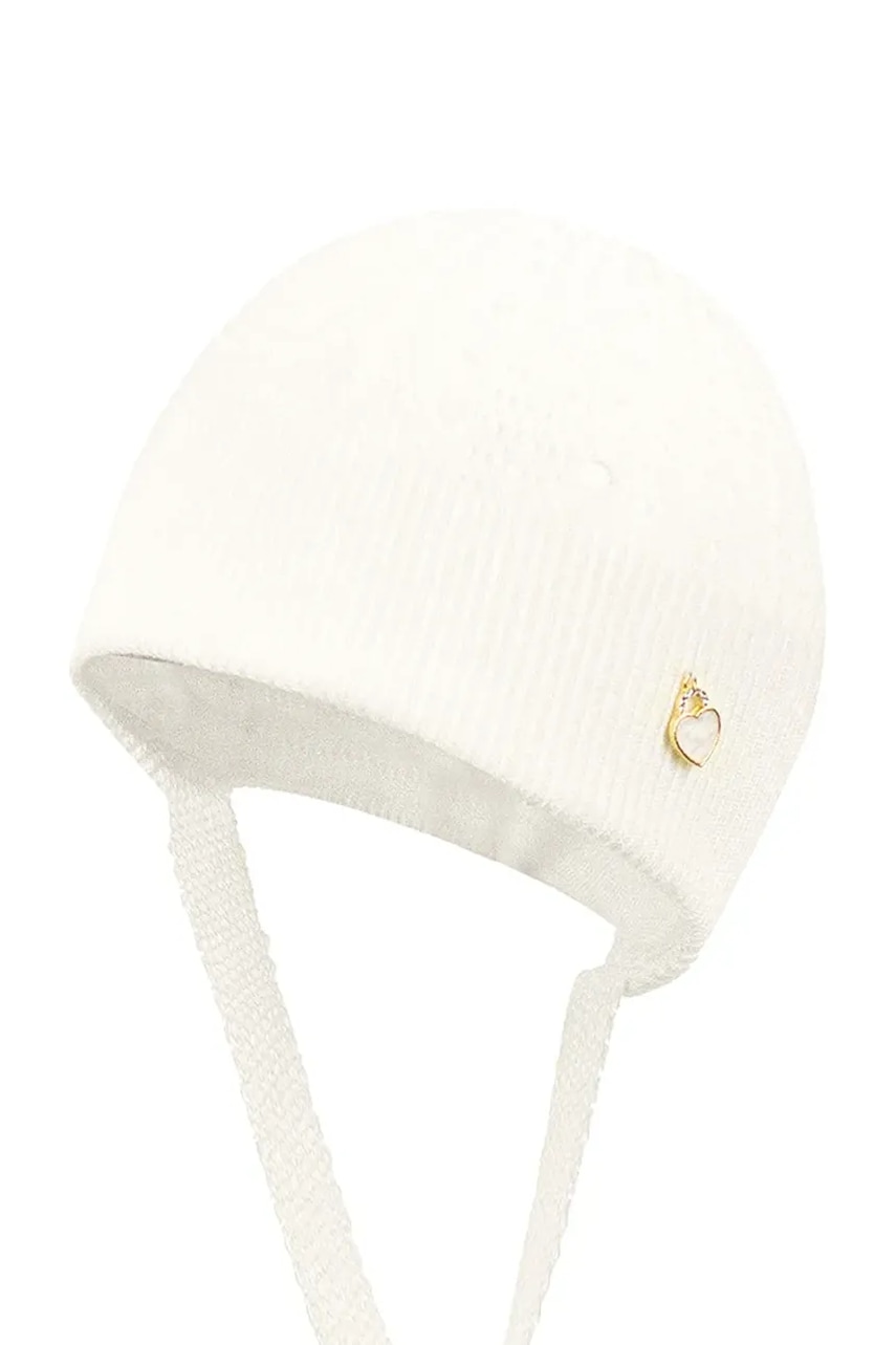 Jamiks caciula copii SEANNA culoarea bej, din tesatura neteda, JWH065