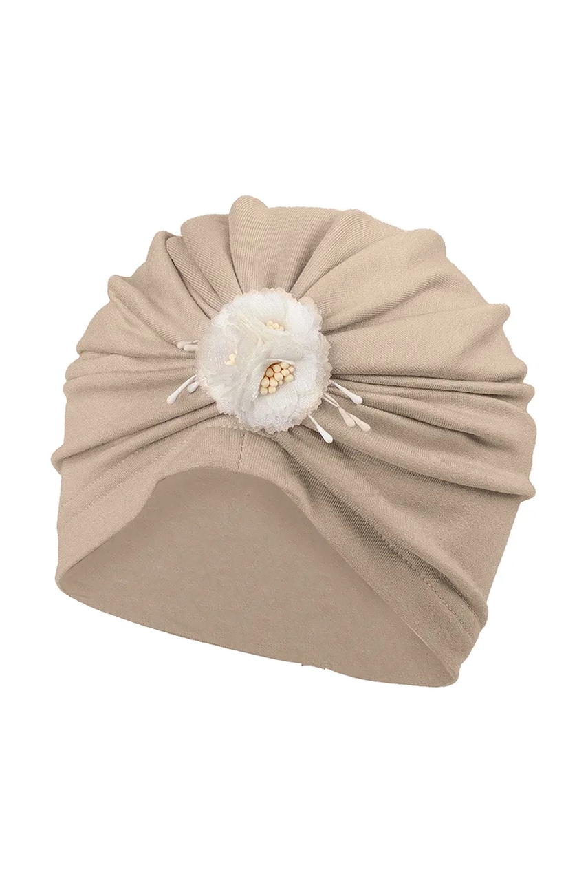 Jamiks caciula copii TITANI culoarea maro, din tesatura neteda, JWH089