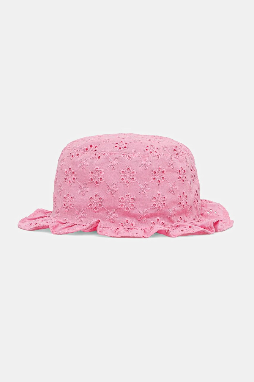 United Colors of Benetton pălărie din bumbac pentru copii culoarea roz, bumbac, 6UAGGA01E