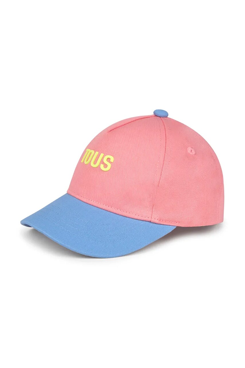 Tous sapca din bumbac pentru copii Cap culoarea roz, uni, Cap.2201