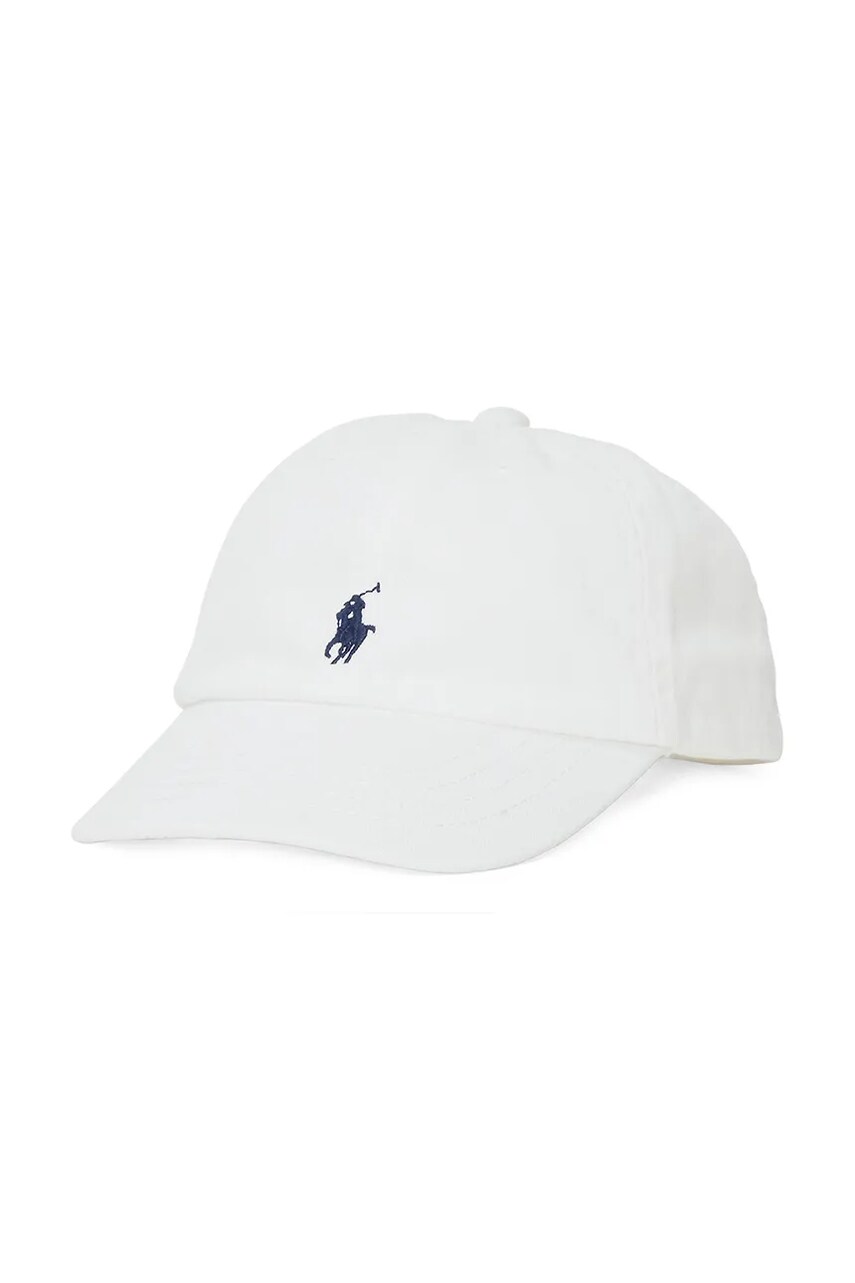 Levně Dětská bavlněná kšiltovka Polo Ralph Lauren bílá barva, 320552489001