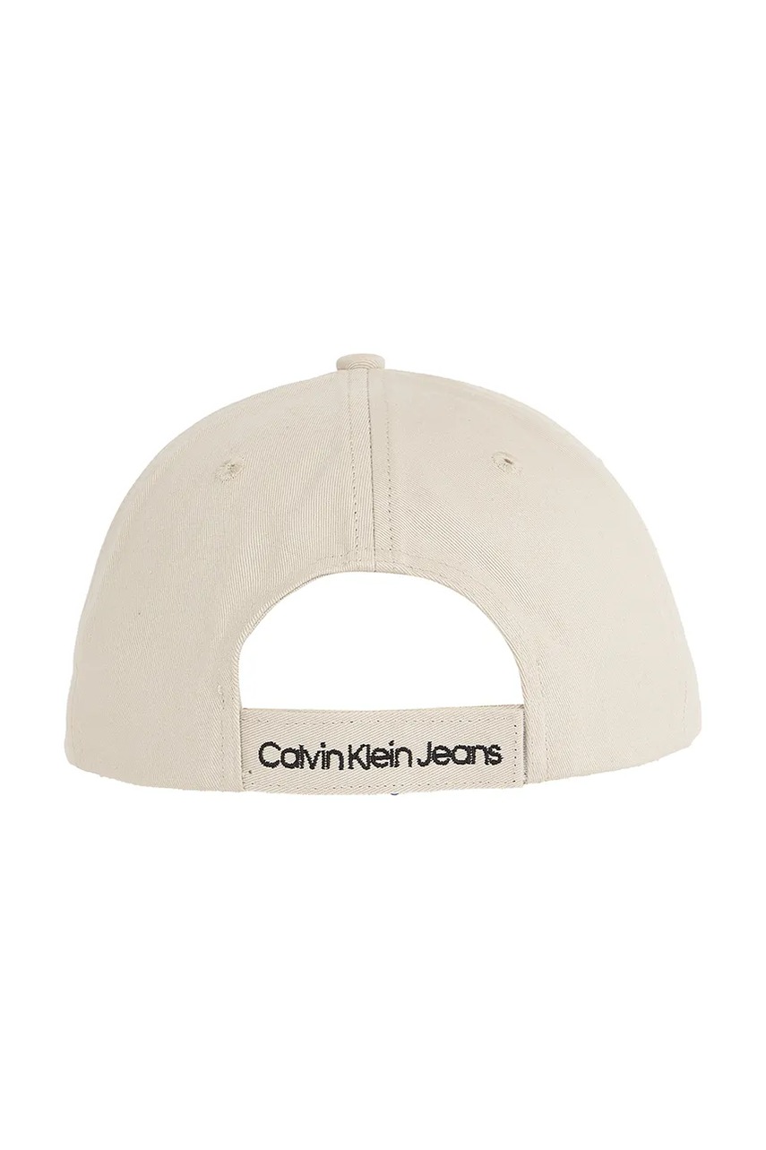 Calvin Klein Jeans gyerek pamut baseball sapka bézs, sima, IU0IU00150 termék 2. képe