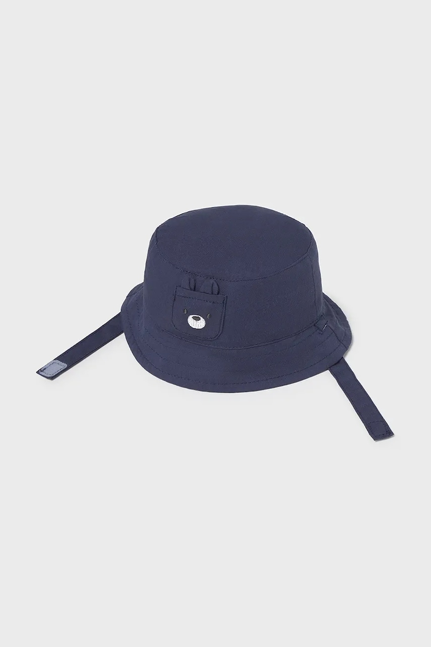 Mayoral Newborn pălărie din bumbac pentru bebeluși culoarea albastru marin, bumbac, 9881