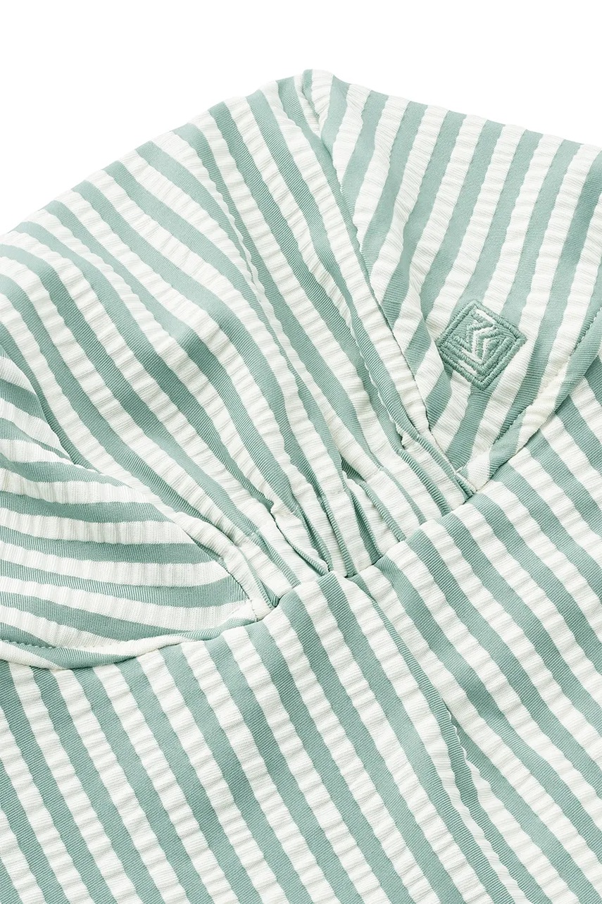 Детская кепка Liewood Cecilia Seersucker Swim Hat цвет бирюзовый узор LW19939