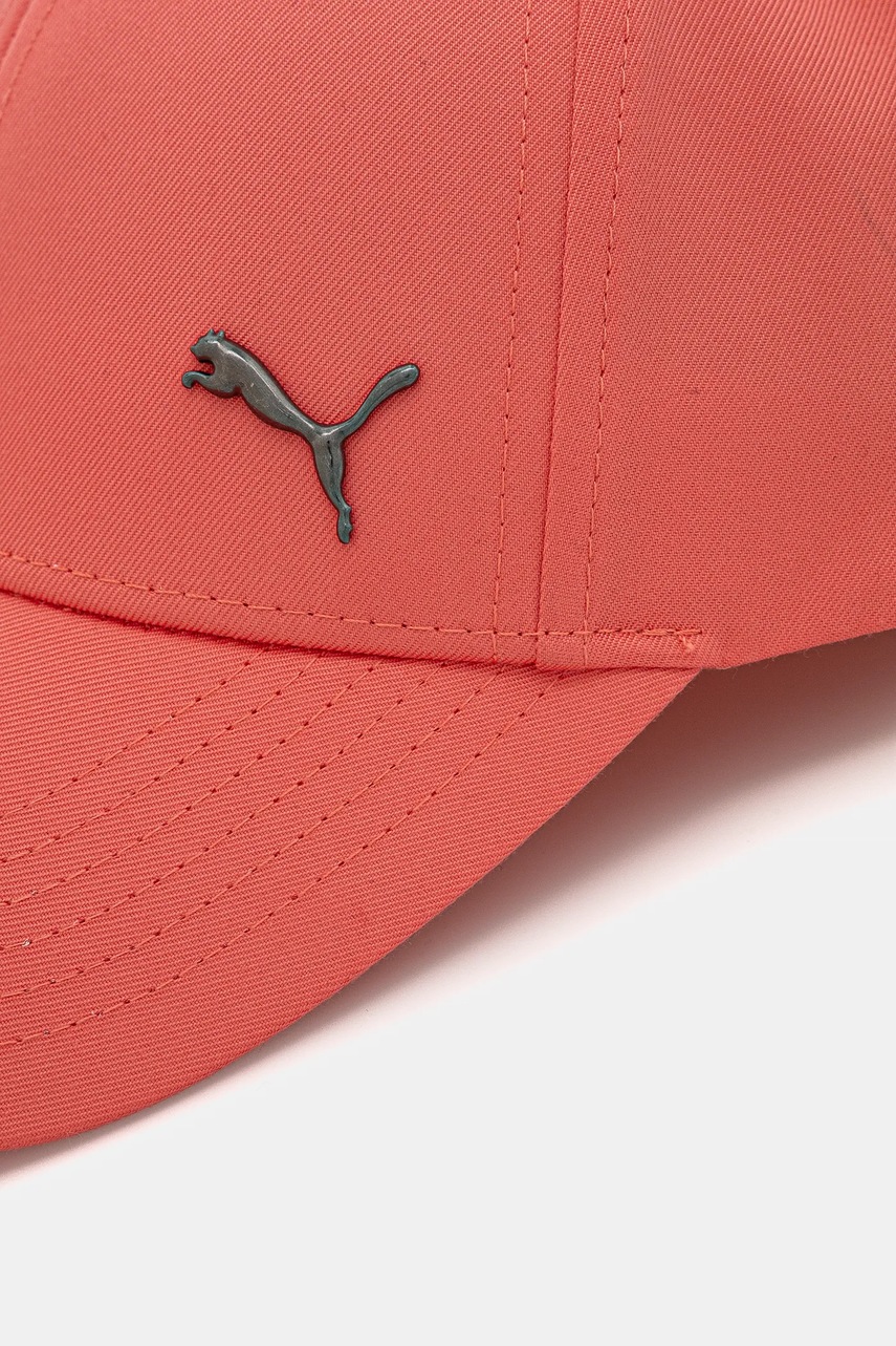 Детская кепка Puma ESS METAL CAT BB Cap цвет розовый с аппликацией 026116
