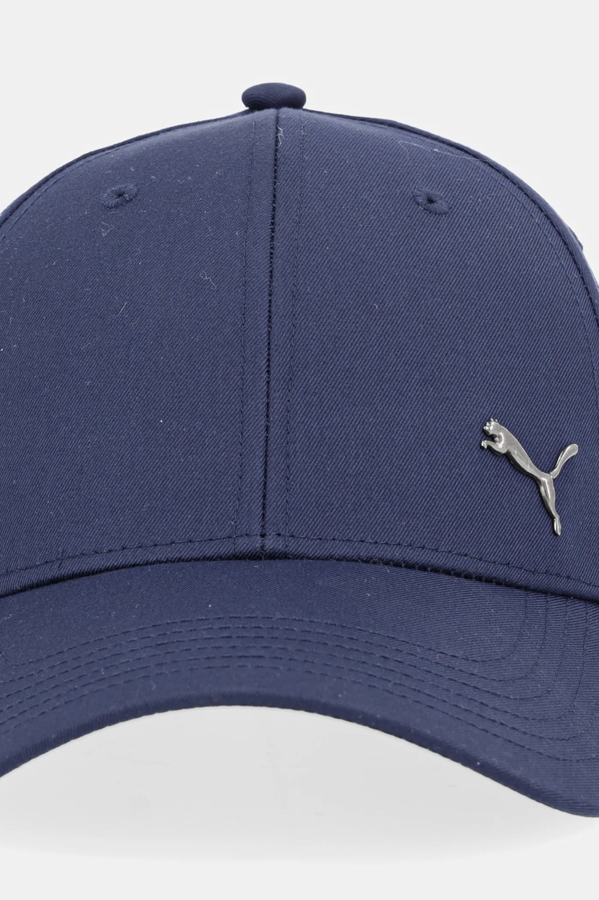 Дитяча кепка Puma ESS METAL CAT BB Cap колір синій з аплікацією 026116