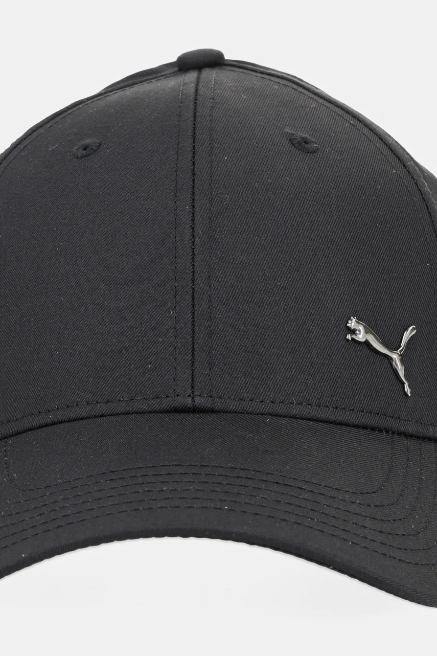 Дитяча кепка Puma ESS METAL CAT BB Cap колір чорний з аплікацією 026116