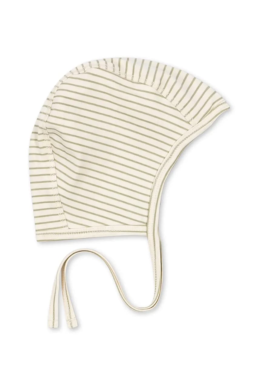 Konges Sløjd căciulă bebe BASIC BABY HELMET GOTS culoarea bej, din tesatura uni, KS102252 Konges Sløjd căciulă bebe BASIC BABY HELMET GOTS culoarea bej, din tesatura uni, KS102252