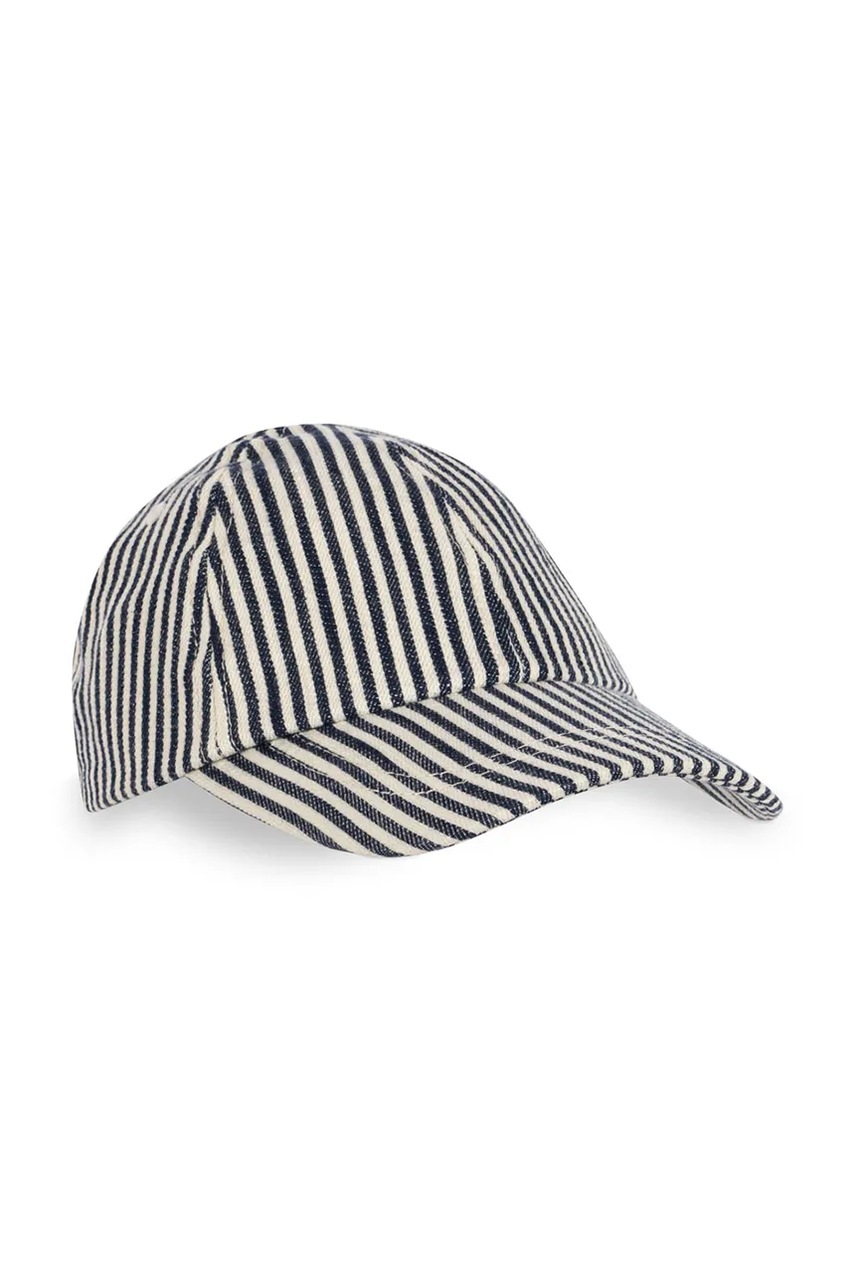 Детская хлопковая кепка Konges Sløjd FENDER CAP GOTS цвет чёрный узор KS102804 Детская хлопковая кепка Konges Sløjd FENDER CAP GOTS цвет чёрный узор KS102804