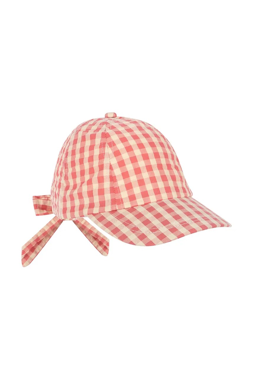 Konges Sløjd șapcă din bumbac pentru copii KIM BOW CAP GOTS culoarea rosu, modelator, KS102737