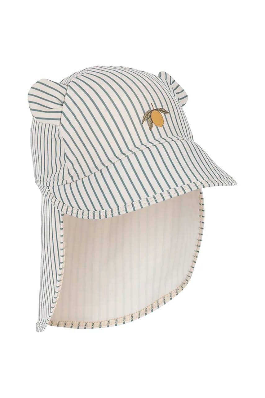 Konges Sløjd șapcă de baseball pentru copii ASTER BEAR SWIM HAT GRS cu imprimeu, KS103269