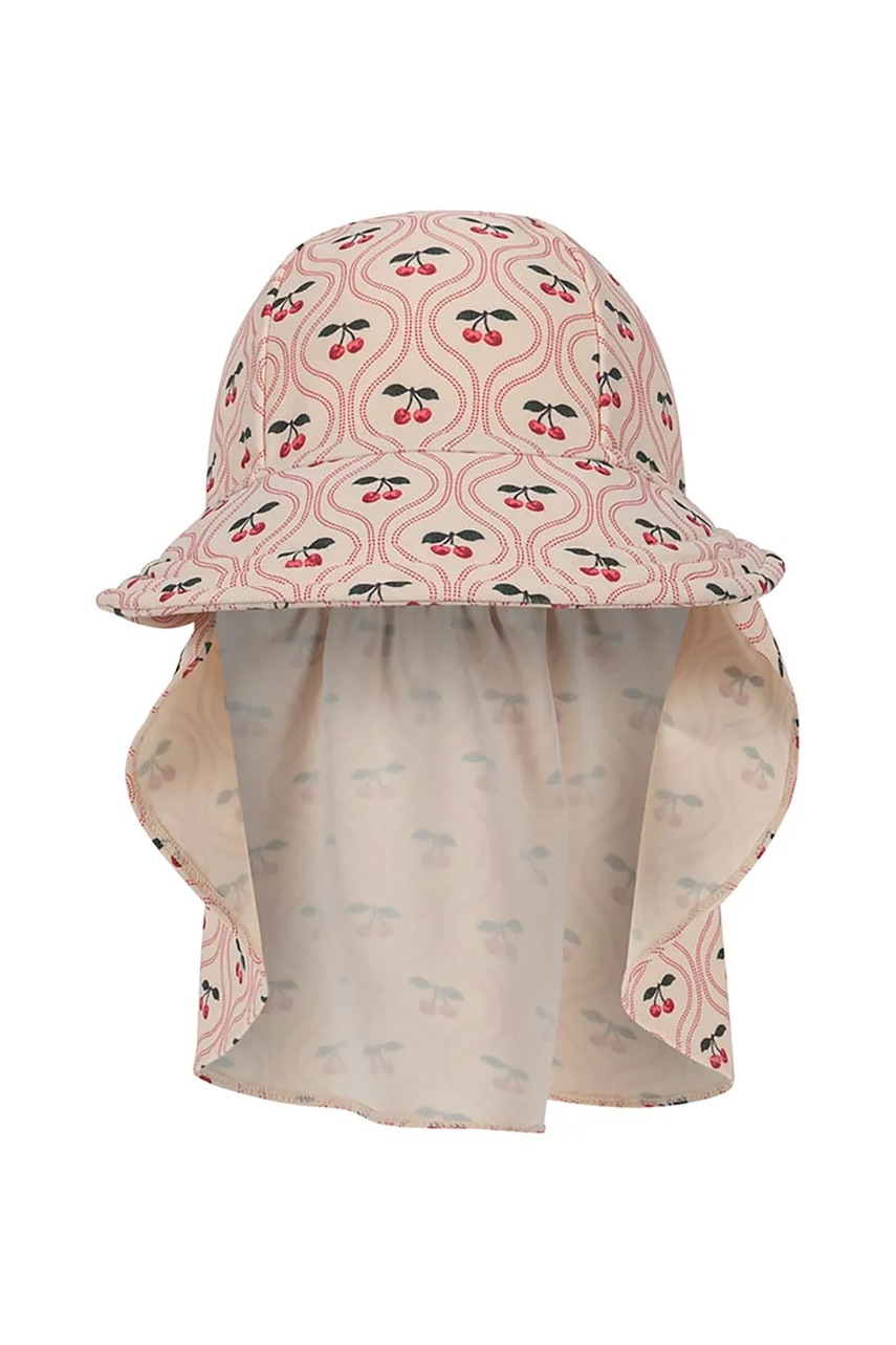 Шапка Konges Sløjd MERLE FRILL SUN HAT GRS цвет розовый KS103351