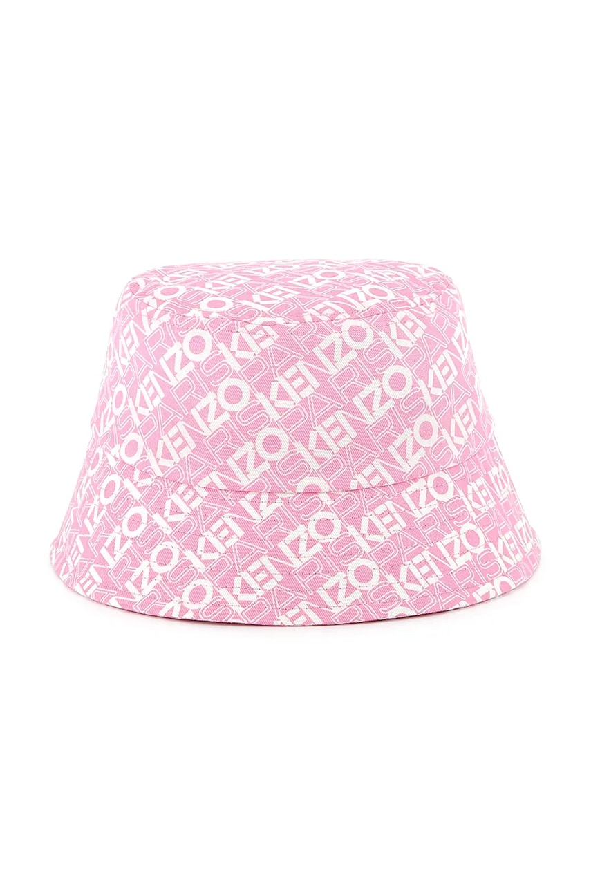 Levně Dětský bavlněný klobouk Kenzo Kids růžová barva, K60884