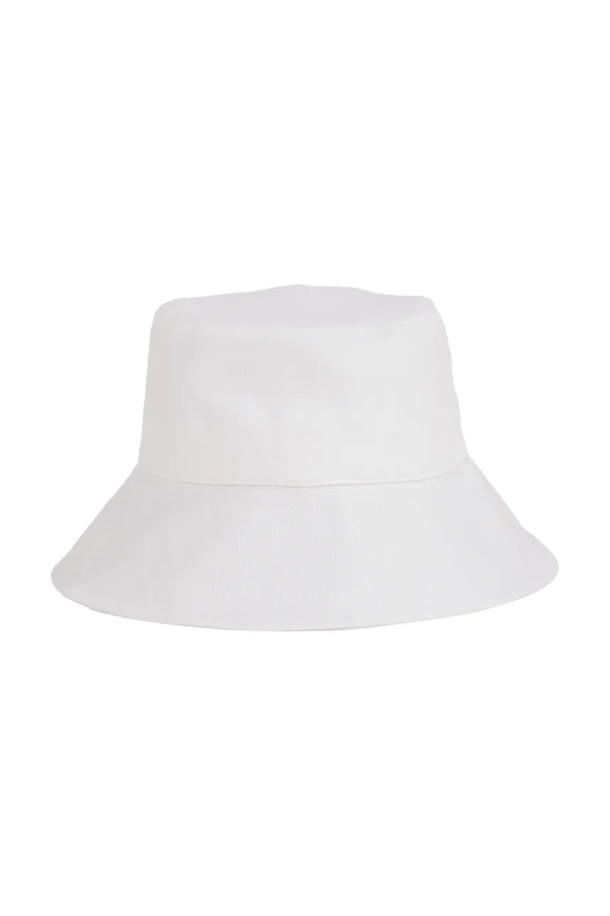 Дитячий лляний капелюх Calvin Klein Jeans колір білий IU0IU00702
