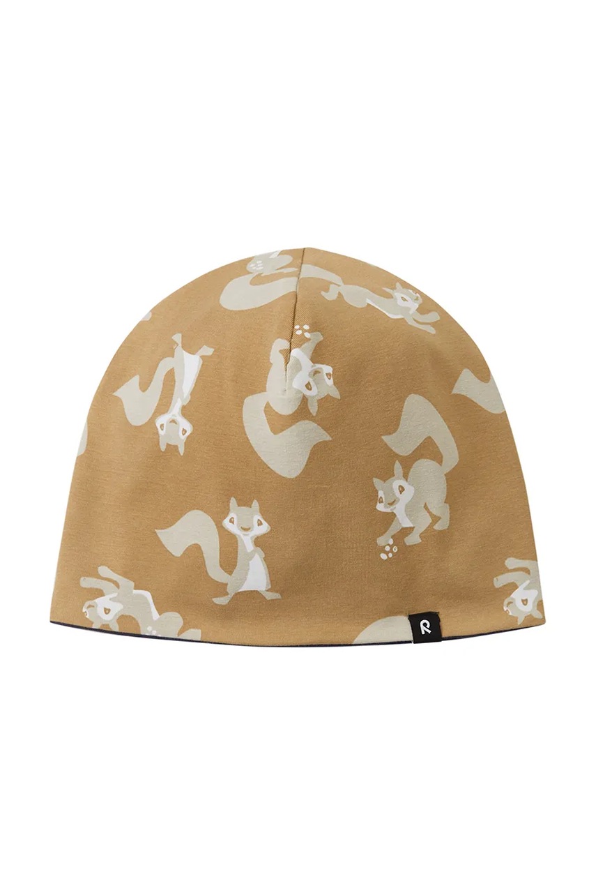 Детская двусторонняя шапка Reima Tanssi цвет коричневый из тонкого трикотажа 5300056E в Николаеве Детская двусторонняя шапка Reima Tanssi цвет коричневый из тонкого трикотажа 5300056E в Николаеве