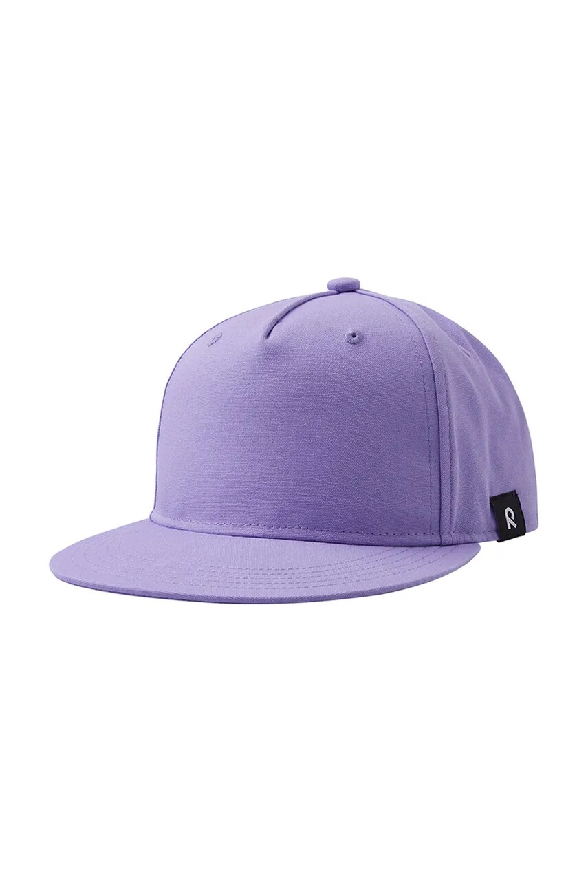 Reima sapca din bumbac pentru copii Lippis culoarea violet, neted, 5300122C