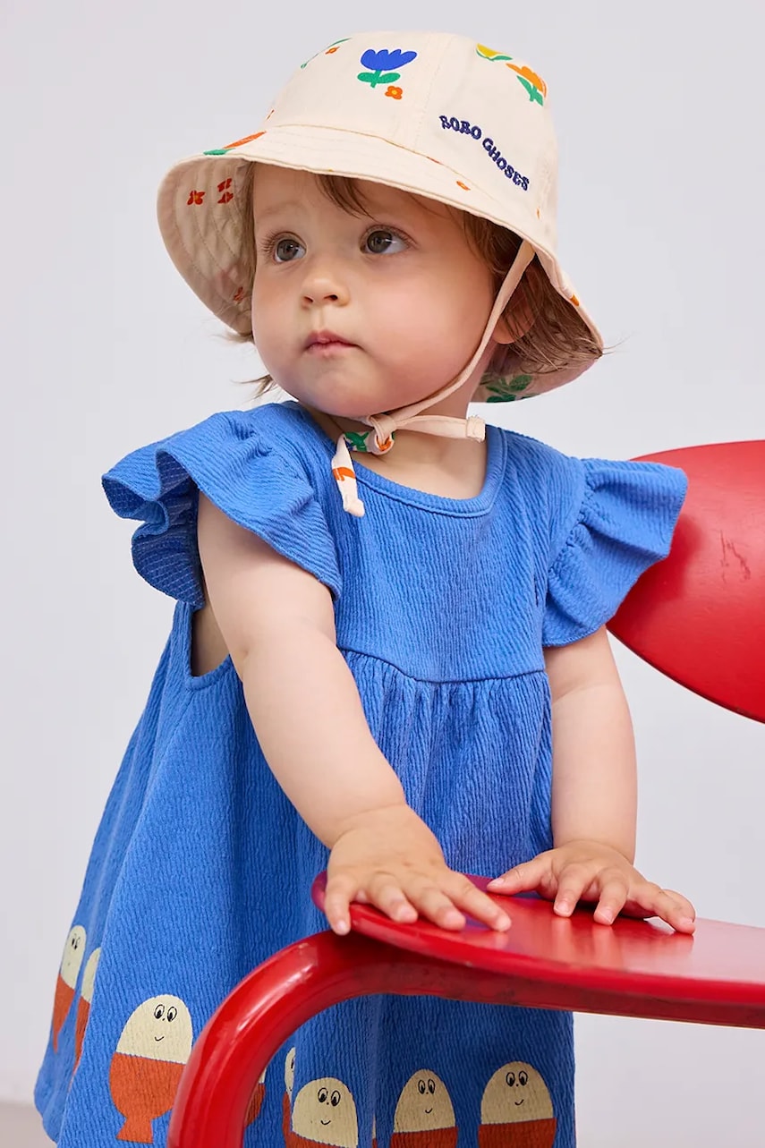 Bobo Choses pălărie din bumbac pentru copii Garden Party culoarea bej, bumbac, 125AH005