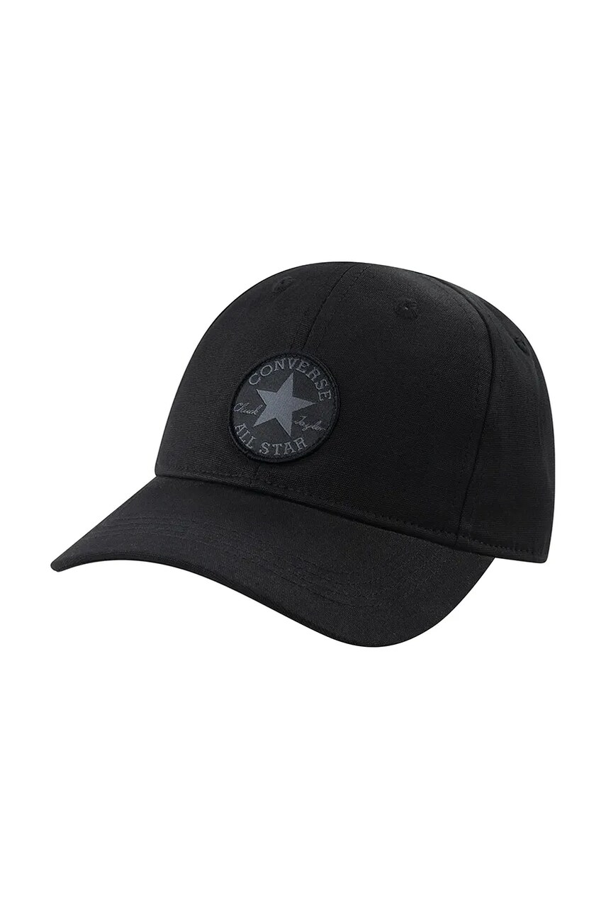 Converse sapca din bumbac pentru copii culoarea negru, cu imprimeu, 8A5560