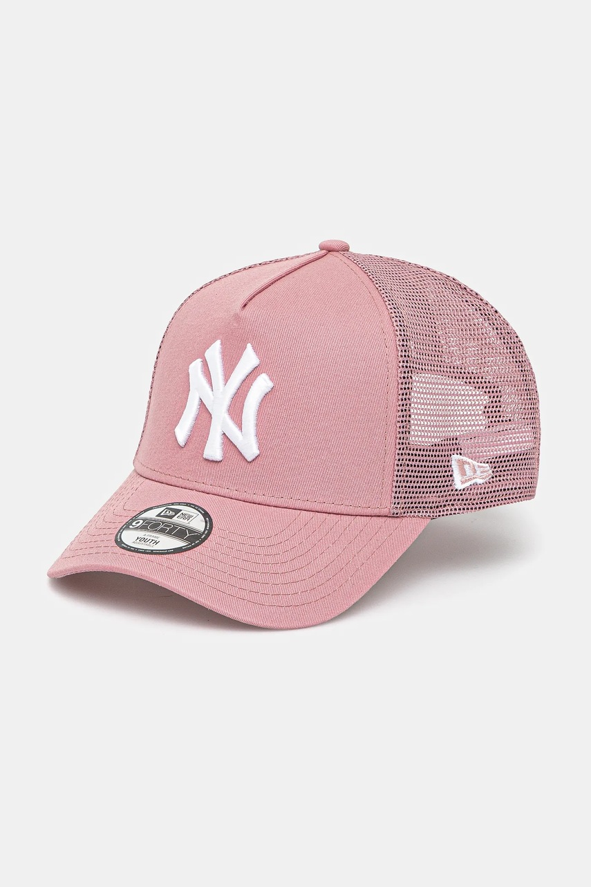 New Era șapcă de baseball din bumbac NEW YORK YANKEES culoarea roz, cu imprimeu, 60595500