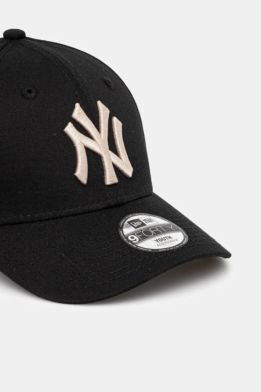 Хлопковая кепка New Era NEW YORK YANKEES цвет чёрный с аппликацией 60595473 Хлопковая кепка New Era NEW YORK YANKEES цвет чёрный с аппликацией 60595473